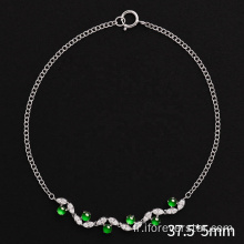 Femmes Natural Green Charm Jade Bracles